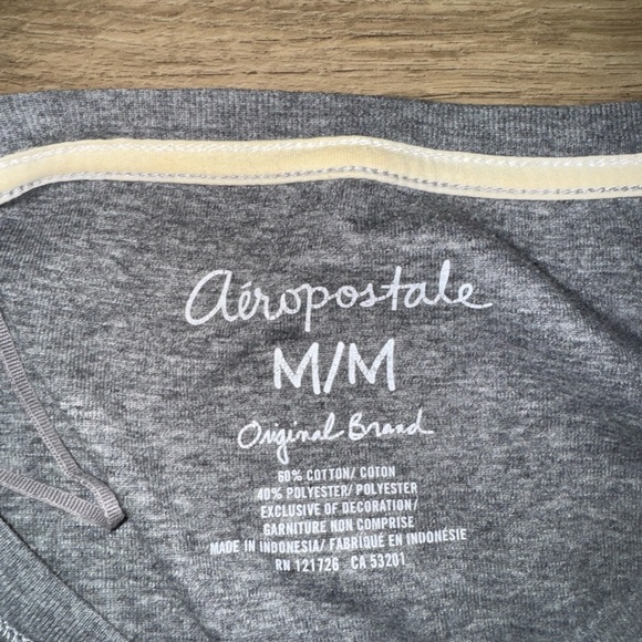 Aeropostale Gray Original Brand Tee - Picture 3 of 3